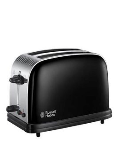 Russell Hobbs 23331 Colours Plus 2-Slice Toaster - Black